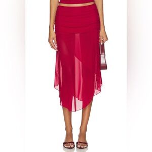 Tiger Mist Mariana Skirt in Red Size Small